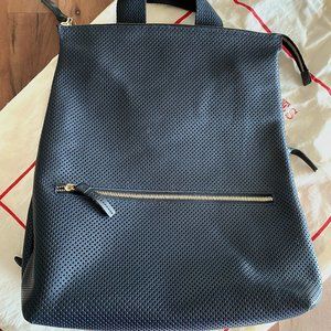 Clare V Navy Perforated Remy Backpack